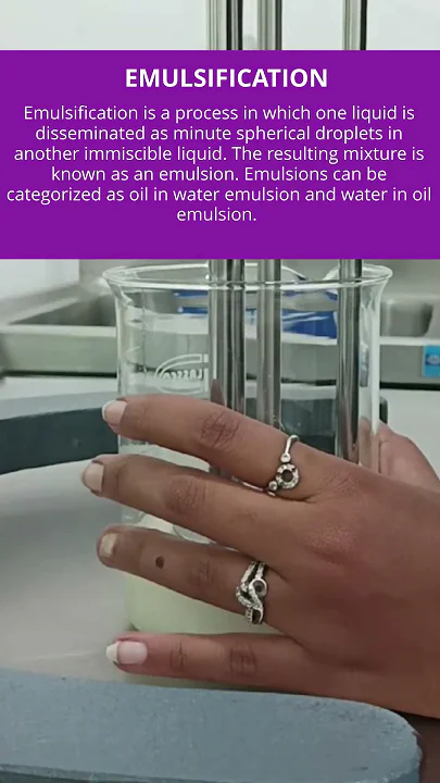 Visual representation of emulsification process | Guires FRL