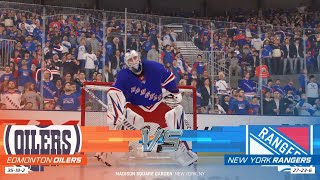 NHL 22 Full Match - Edmonton Oilers vs New York Rangers - Simulation