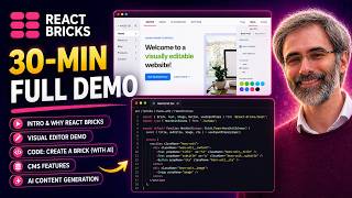 Celebrity React Bricks Full Demo: Visual Editing, Bricks, AI, Headless CMS Features & Enterprise Workflows Profile