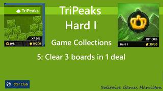 Star Club | TriPeaks Hard I - #5: Clear 3 boards in 1 deal screenshot 5