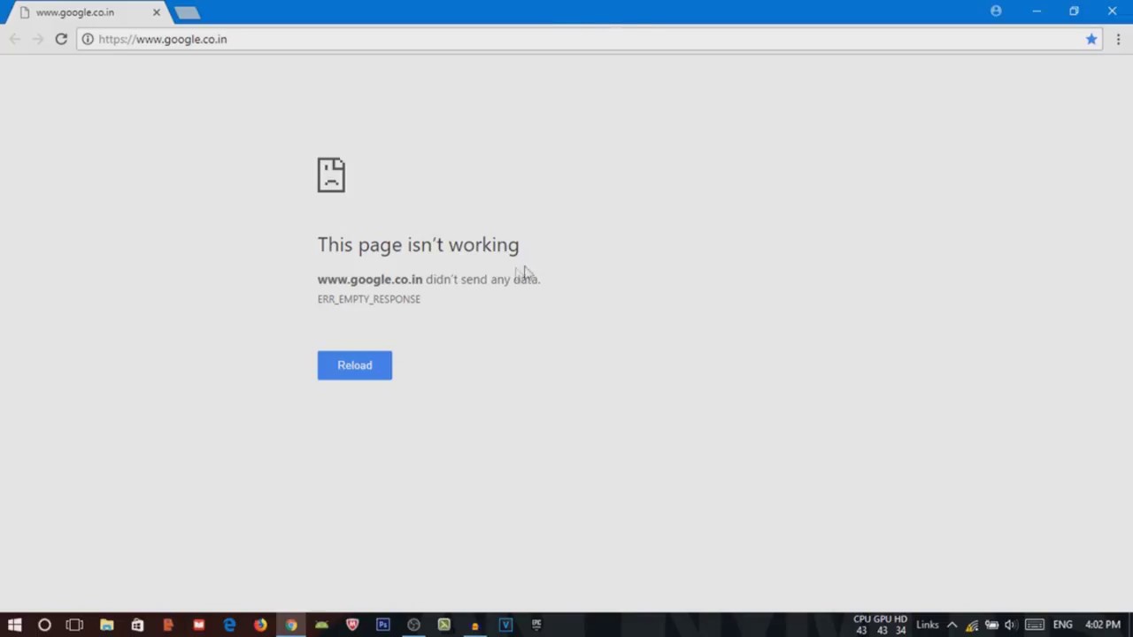 How To Fix ERR EMPTY RESPONSE On Chrome YouTube How To Fix ERR EMPTY RESPONSE On Chrome YouTube