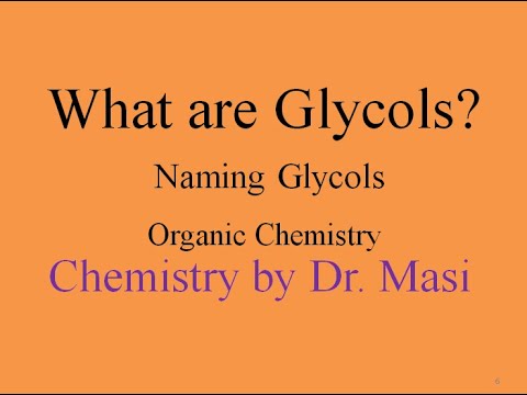 What are Glycols? naming Glycols, Ethylene Glycol, Propylene Glycol ...