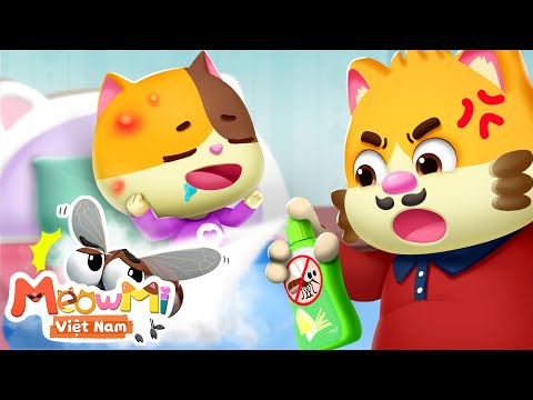 Cuộc chiến với những con muỗi | Mèo con bắt muỗi | Nhạc thiếu nhi | MeowMi Gia đình những chú mèo