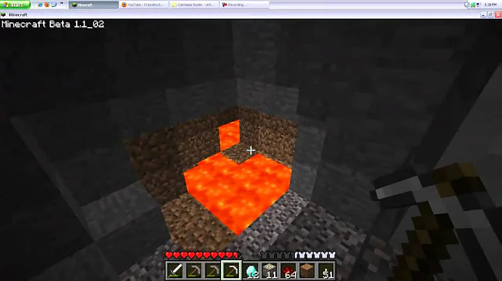 Let's Play Minecraft Episode 7 (commentary) Daimond motherlode! and a Newcomer