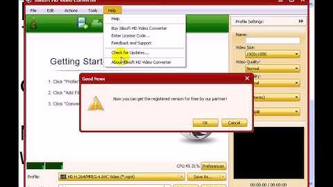 How to activate Xilisoft HD video convertor 5.1.37