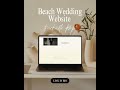 Edit-In-10 Min: Beach Wedding Website Template (DIY Canva) | Amber Paperie