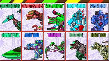 Dino Robot Dino Corps Recolor 10 - Game Lắp ráp robot Khủng long chiến đấu Đặc Biệt 10