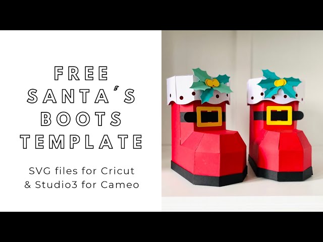 Free Printable Santa Boot Template - Printable Templates Free