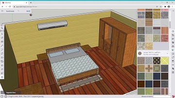 Sketchup bedroom tutorials for beginners(Sketchup Free)