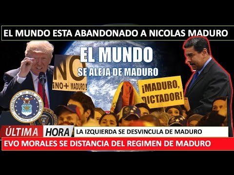 Dirigentes del mundo empiezan a abandonar a Maduro humor or humour
