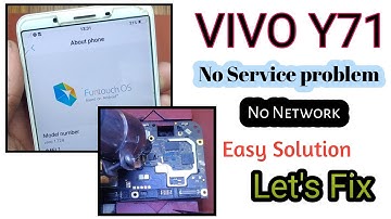 VIVO Y71 NO SERVICE / Network Solution / RepairUrMobi
