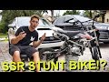 TURNING SSR PIT BIKE INTO STUNT BIKE!!