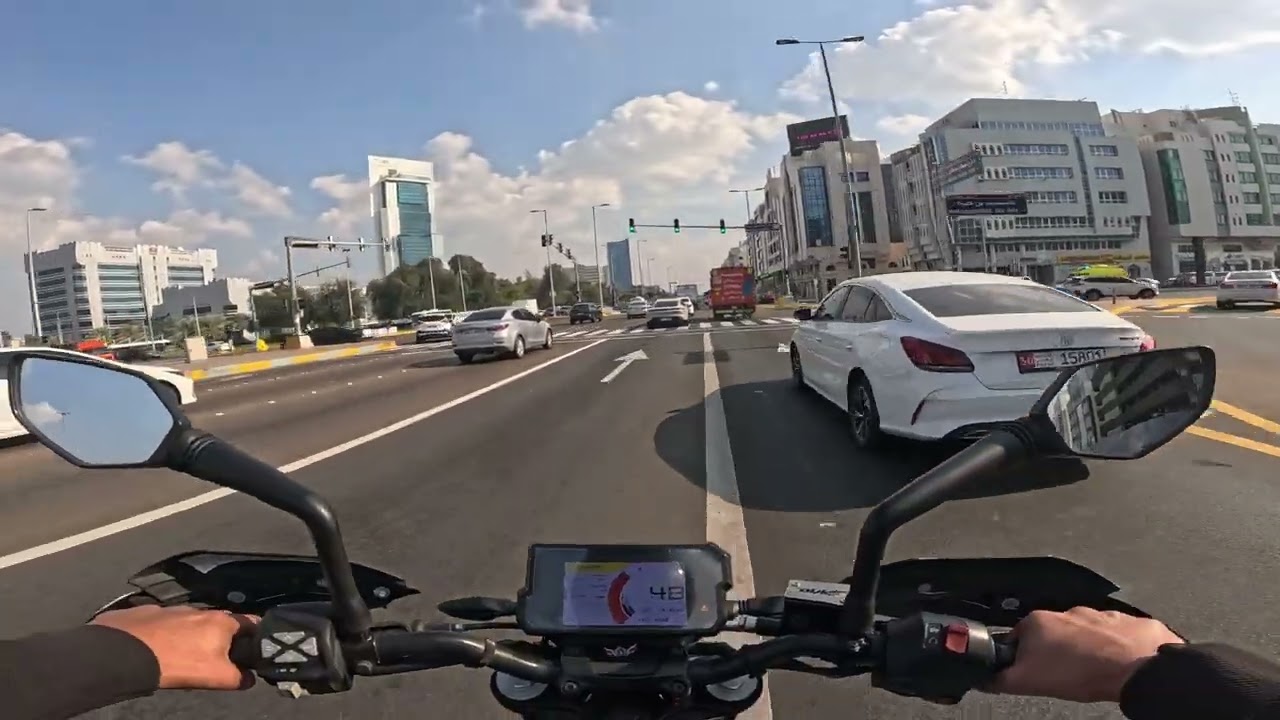 Bike ride throughout 🥶Abu Dhabi city 🏙️