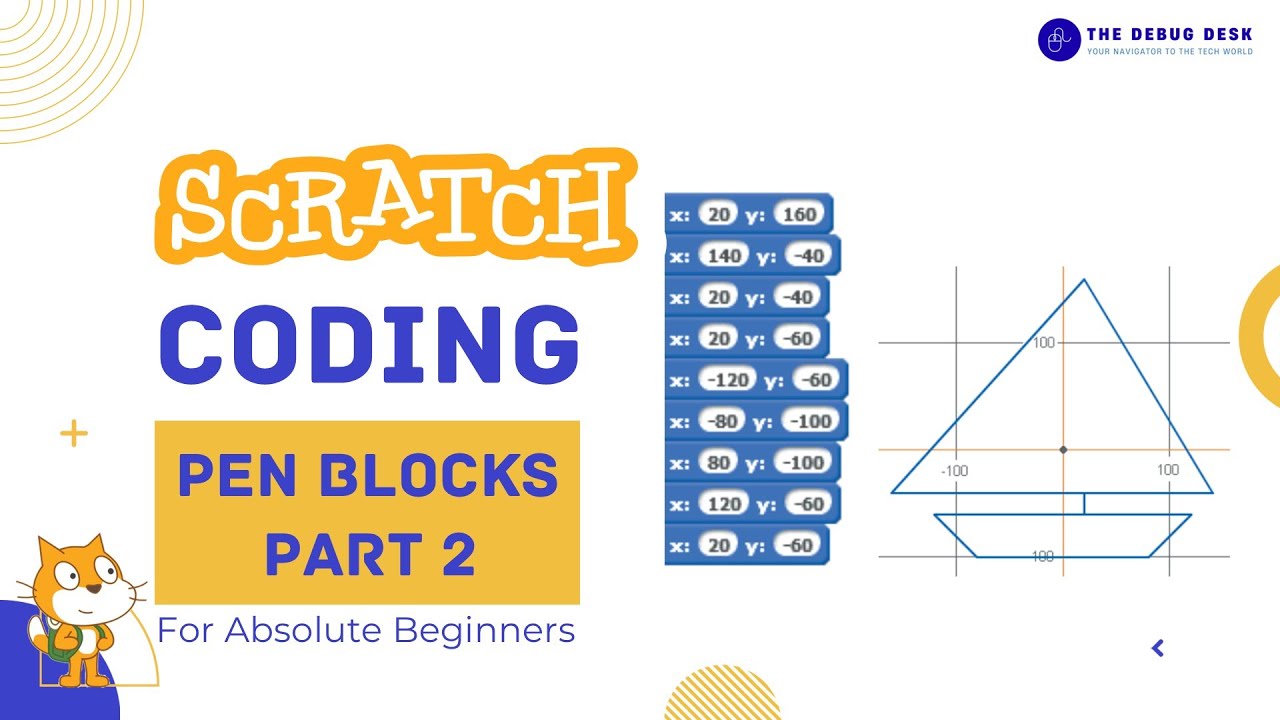 Scratch Pen Blocks Explained - Part 2 | Draw Shapes & Patterns in ...