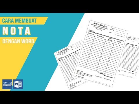 Video: Cara Mencatat Nota