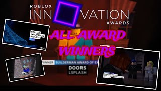Roblox Innovation Awards 2023 All Award Winners!