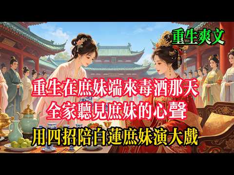 【全集】重生在庶妹端來毒酒那天，滿堂人突然聽見庶妹的心聲，全府高层秒变“读心者”，用四招陪白莲庶妹演大戏！#爽文完结 #女主逆襲 #重生故事 。@爽漫爆发