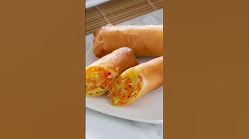 Veg Spring Roll with Homemade Sheets | वेज स्प्रिंग रोल बनाने की विधि | Spring Roll | #shorts