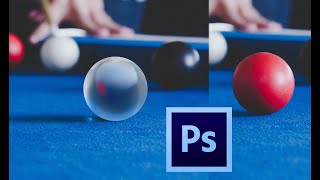 turn billiard ball to a glass ball Adobe Photoshop screenshot 5