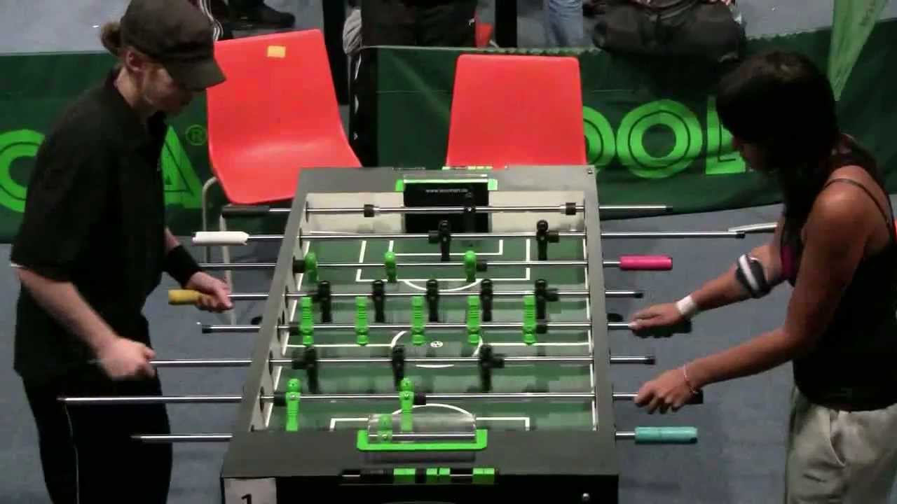 Symphony of Foosball Women singles final Rohrer versus Andres (Czech