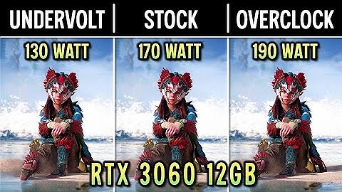RTX 3060 12GB - Undervolt vs Stock vs Overclock