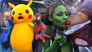 Spider-man Miles Morales Vs ComicCon 2015 Vs Pretty Ladies ft. Meanmug713