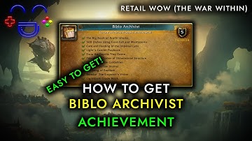 Biblo Archivist Hallowfall WoW The War Within
