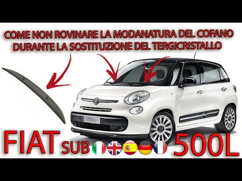 Not to damage the bonnet molding with the windshield wiper - FIAT 500L #500l  #fiat500l 