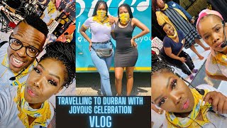 TRAVELLING TO DURBAN WITH MY JOYOUS CELEBRATION FAMILY VLOG | BUS RIDE,SOUND CHECK & OUTFIT FITTING