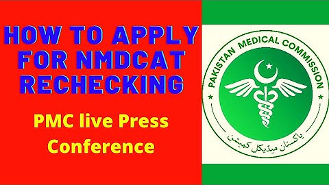 How to apply for Nmdcat Rechecking | PMC Live Press Conference | @MahnoorShawal