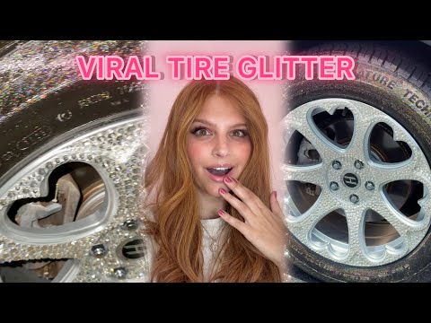 glitter tire dressing I tested the VIRAL TIRE GLITTER