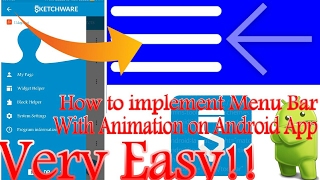 #23.How to implement menu status bar in Android App using Sketchware screenshot 1