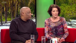 Elizabeth Bourgine, Don Warrington (Death In Paradise Cast Members) On BBC Breakfast [01.02.2024]