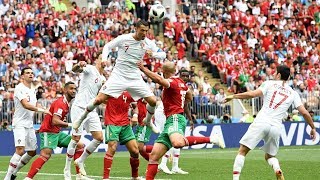 شاهد اللقطة مضحكة لكريستيانو رونالدو ضد المغرب #كاس العالم روسيا 2018