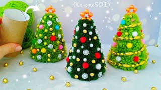 ❤️️🎄 Superb Christmas Tree Making Idea with Yarn - Super Easy Way to Make It !! DIY Christmas Decor