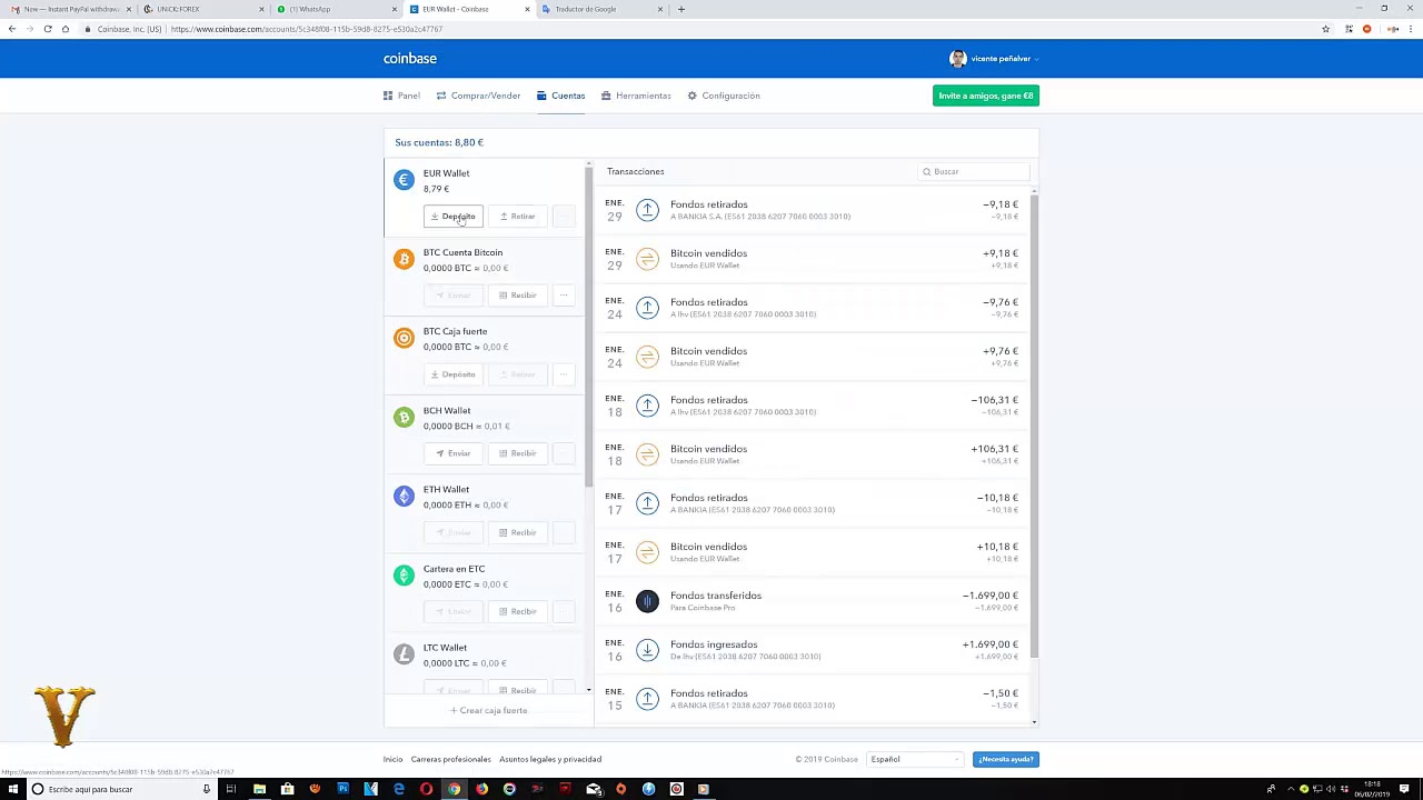 Coinbase como retirar dinero de coinbase a paypal - YouTube