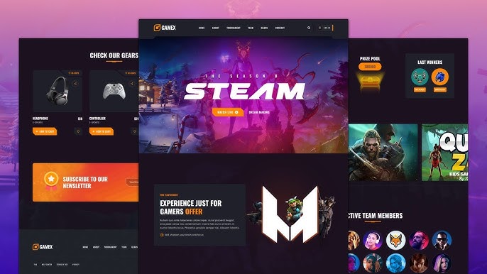 10 Best Gaming Website Templates in 2023  Popular Gaming HTML Templates 