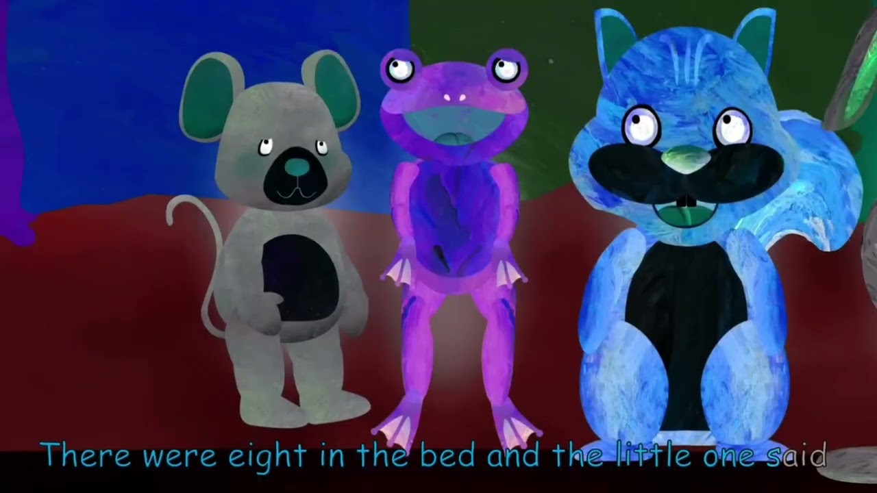 ABC Kid tv says ten in the bed(8)/voice pitch effects