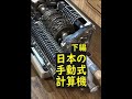 昔の日本の機械式計算機 (下編)