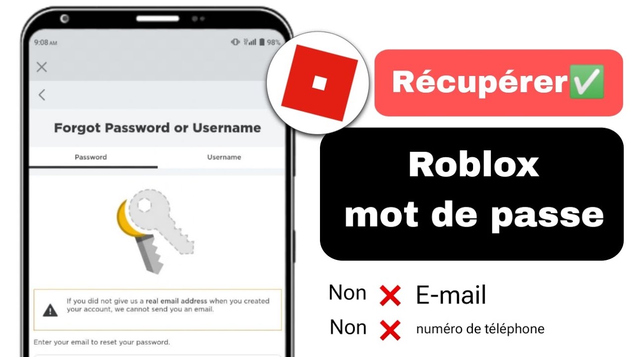 Comment réinitialiser votre mot de passe Roblox sans e-mail (2024