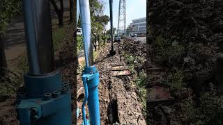 Sumitomo long arem tool, the load weight is not too heavy, it runs slowly #xcavator