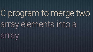 C program to merge two arrays elements in tamil