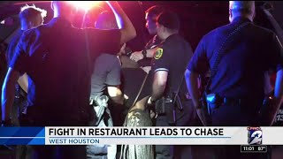 Fight in restaurant leads to chase, arrest