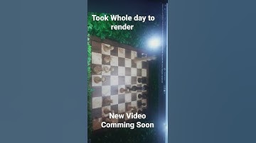 Chess Animation in blender trailer