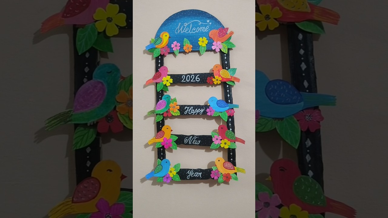 Stop Scrolling 🛑 This Is Your Sign to DIY your NYE decor this year ✨ New Year Wallhanging decor 2026