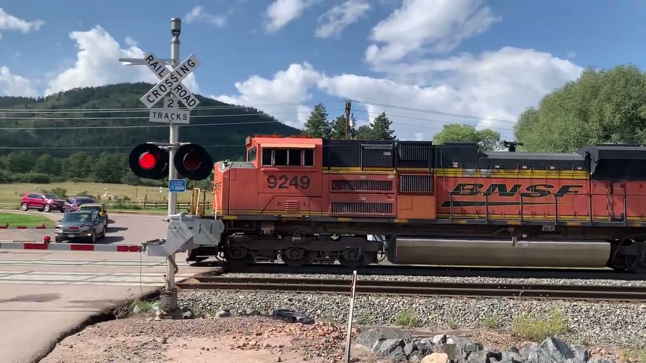 Slow BNSF coal train disconnects right in front of me again 
