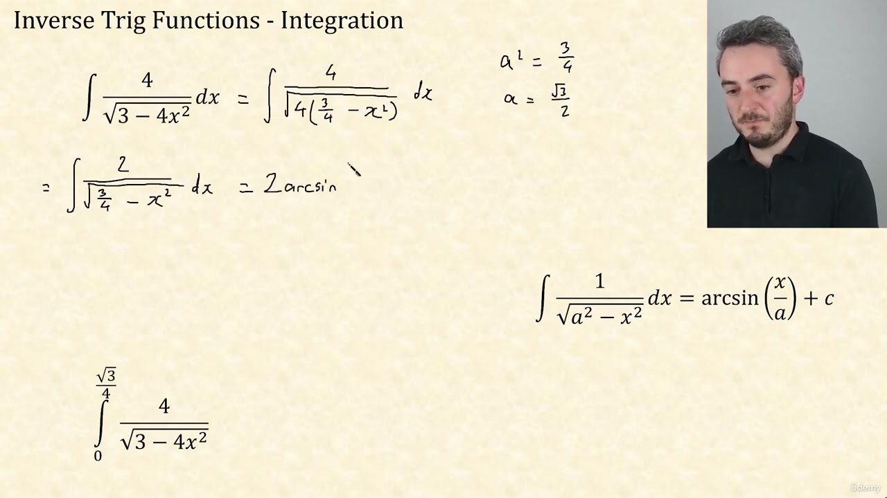 28 - Integrals and Inverse Trig Functions  | CIE A Level Further Pure Mathematics 2 9231