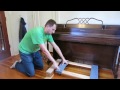 The best way to Lift and Move a piano: NO LIFTING!