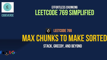 Max Chunks to Make Sorted | Greedy & Stack Explained Step-by-Step