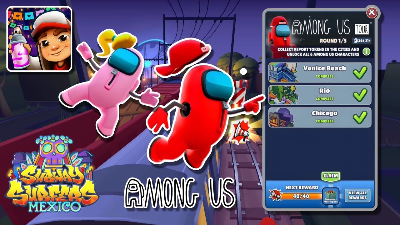 🌌 Subway Surfers x Among Us Collab | Unlock Crewmate Jake & Get Crewmate Tasha on 3 Cities 🚀
